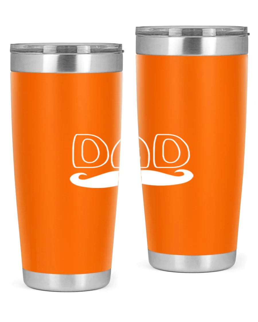 dadk 28# Tumbler in stainless steel with a sleek design, showcasing its double wall vacuum insulation and drink-thru lid.