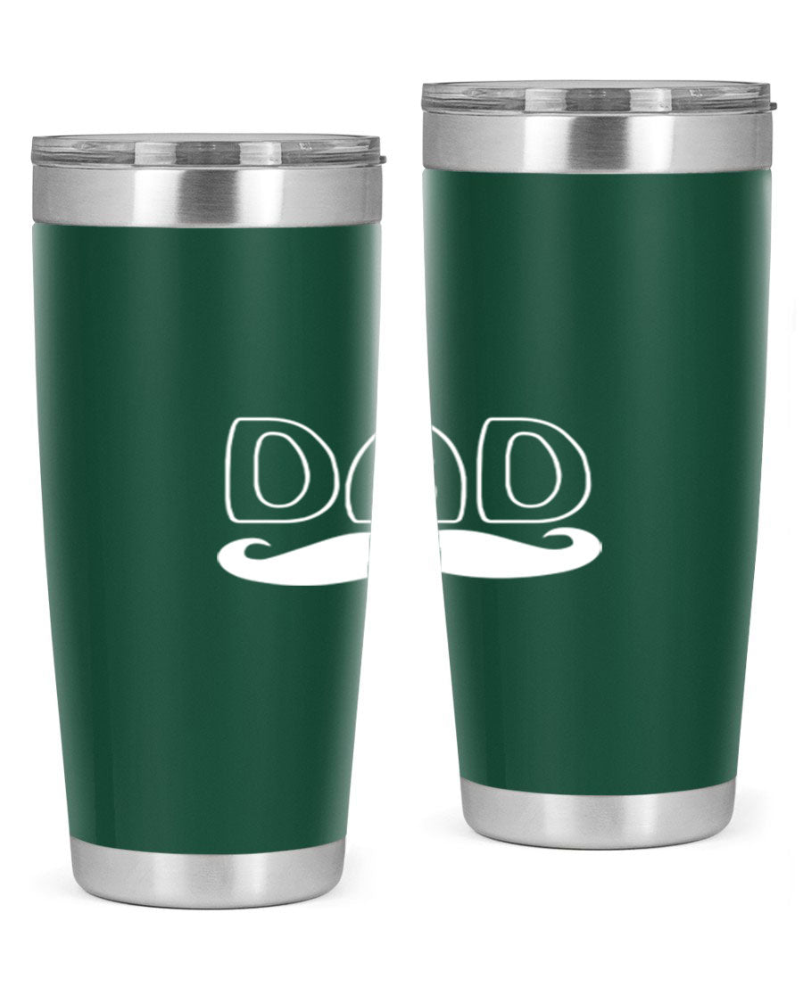 dadk 28# Tumbler in stainless steel with a sleek design, showcasing its double wall vacuum insulation and drink-thru lid.