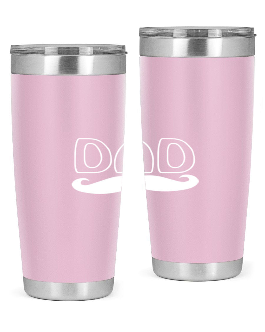 dadk 28# Tumbler in stainless steel with a sleek design, showcasing its double wall vacuum insulation and drink-thru lid.