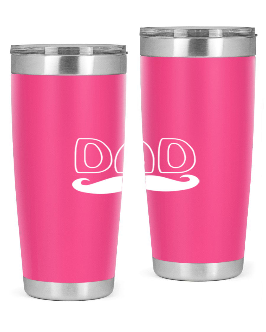 dadk 28# Tumbler in stainless steel with a sleek design, showcasing its double wall vacuum insulation and drink-thru lid.