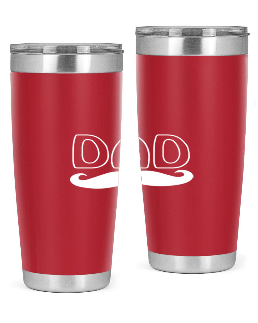 dadk 28# Tumbler in stainless steel with a sleek design, showcasing its double wall vacuum insulation and drink-thru lid.