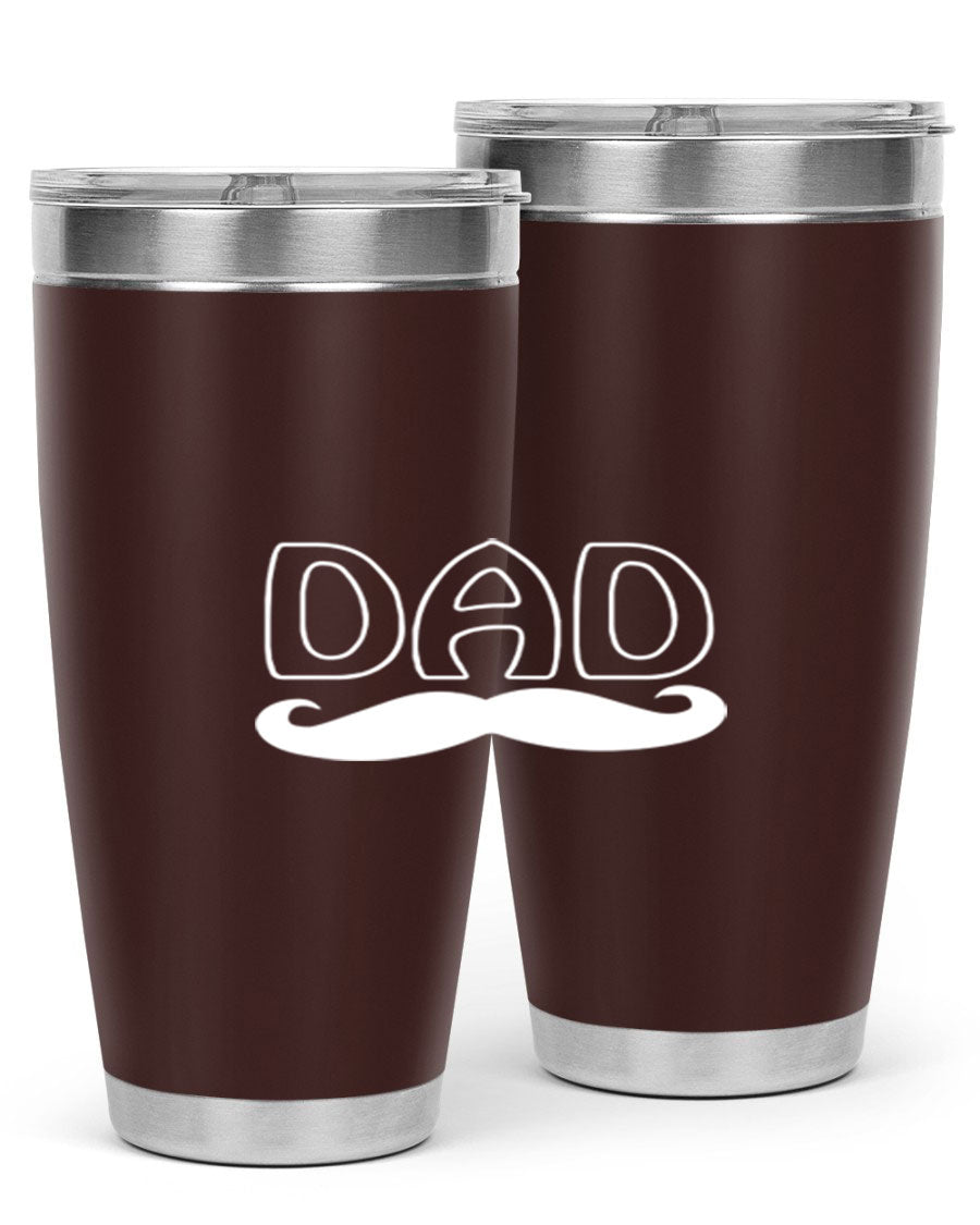 dadk 28# Tumbler in stainless steel with a sleek design, showcasing its double wall vacuum insulation and drink-thru lid.