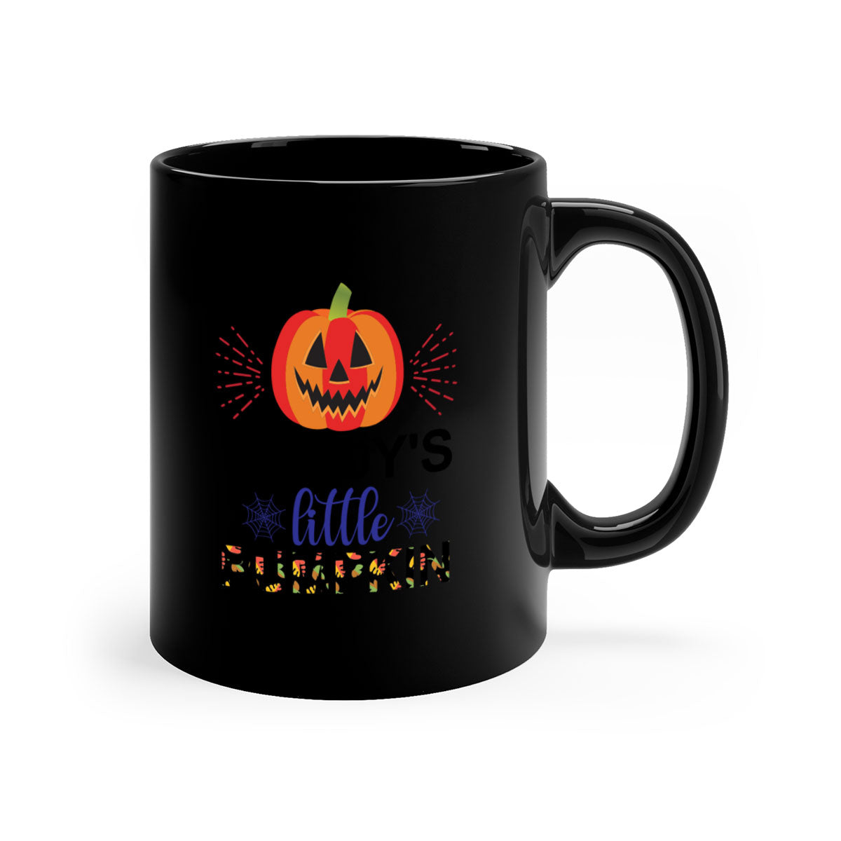 Daddyslittlepumpkin 68# Mug featuring a two-tone design with a colored handle and glossy finish, available in multiple colors.