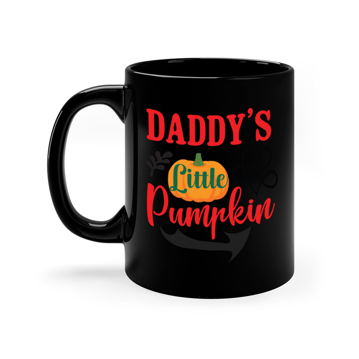 DADDYSLITTLEPUMPKIN 69# Mug featuring a glossy finish, colored handle, and interior, available in five vibrant colors.