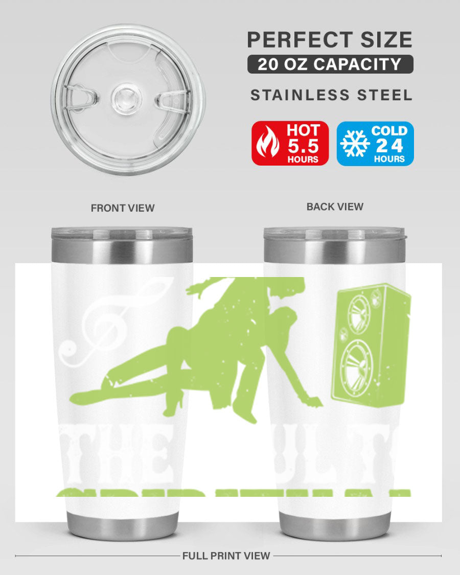 Daily Dance Tumbler in stainless steel with a copper lining, featuring a press-in lid, designed for hot and cold beverages.