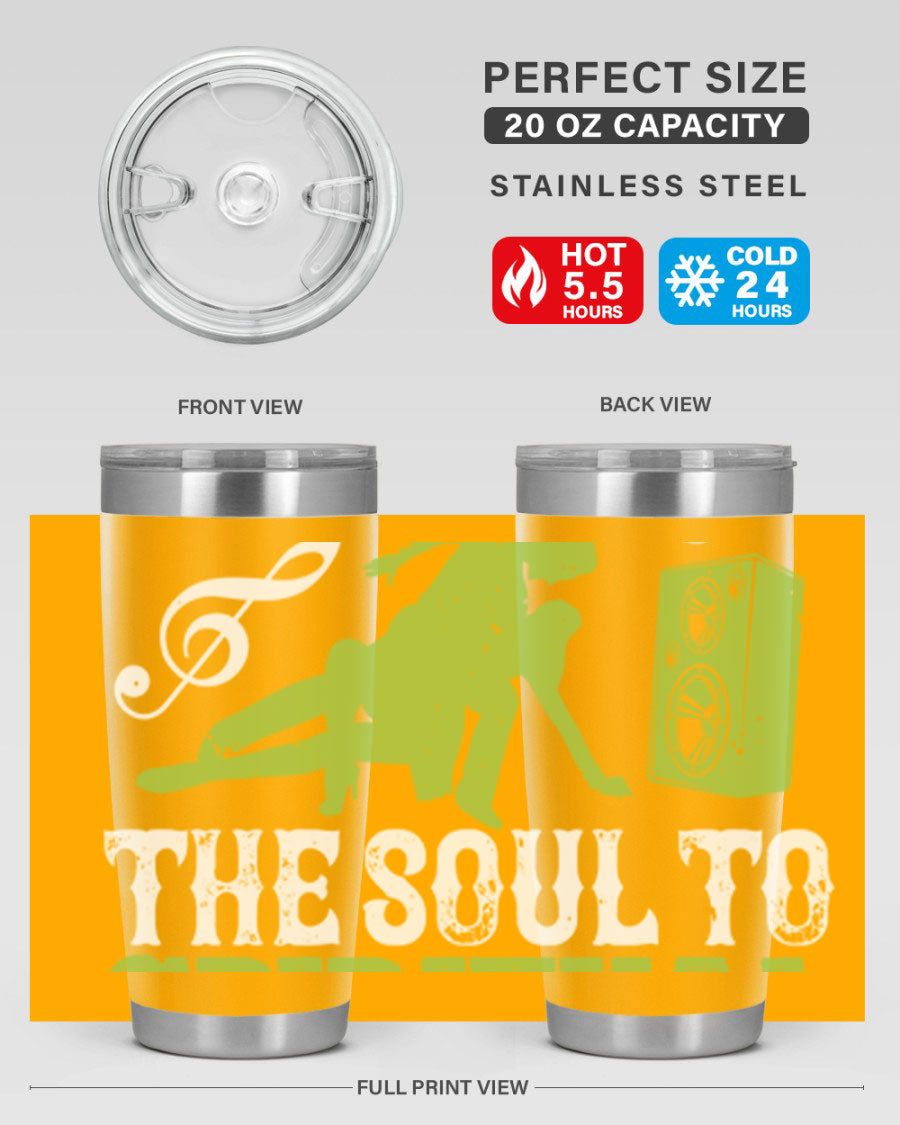 Daily Dance Tumbler in stainless steel with a copper lining, featuring a press-in lid, designed for hot and cold beverages.