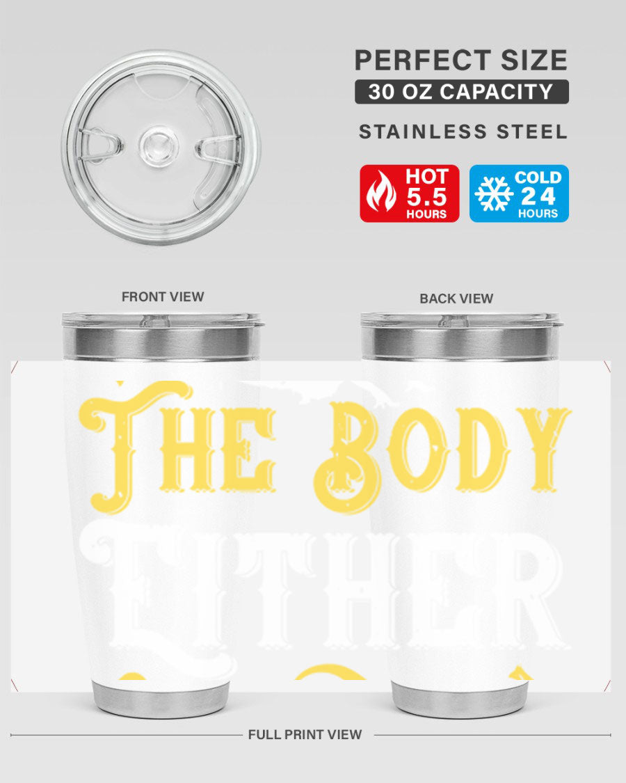 Dance is a song of the body tumbler featuring a sleek stainless steel design, perfect for hot and cold beverages.