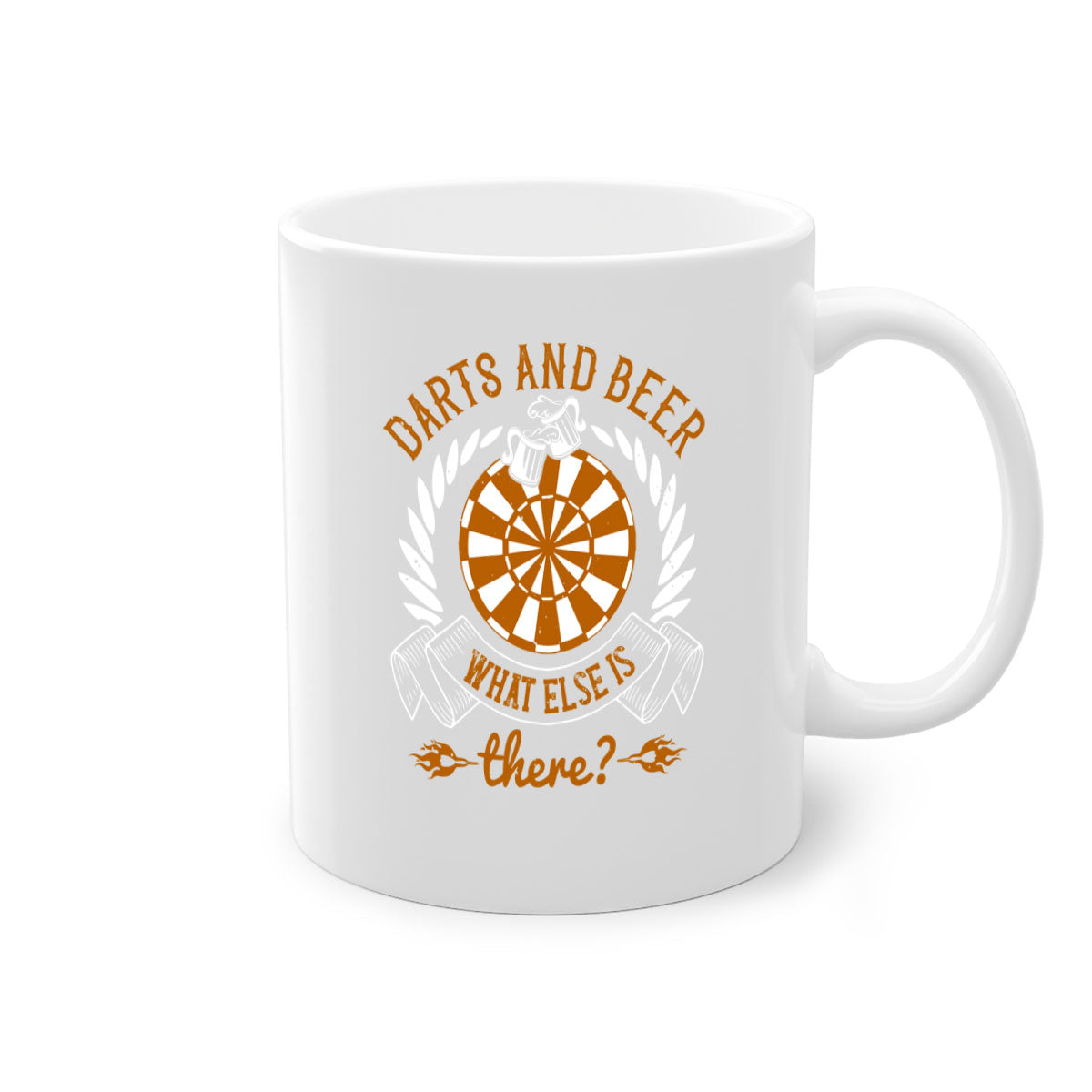 Darts And Beer Mug featuring a two-tone design with a colored handle and glossy finish, available in multiple colors.
