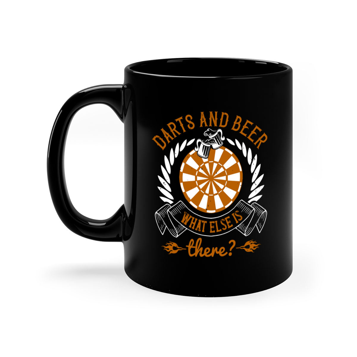 Darts And Beer Mug featuring a two-tone design with a colored handle and glossy finish, available in multiple colors.