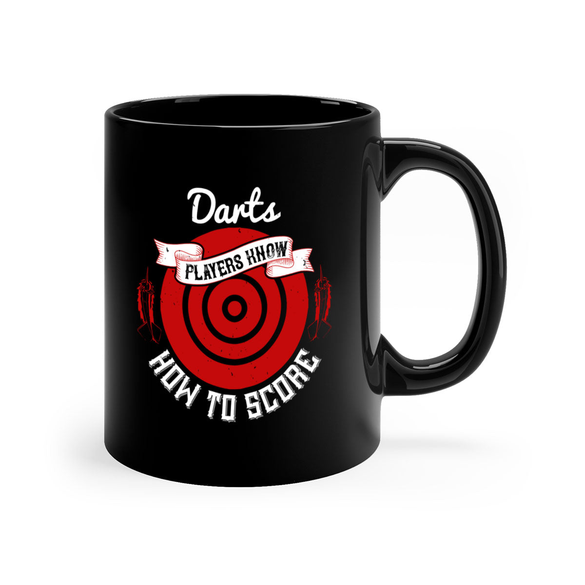 Darts players know how to score 2293# Mug with colored handle and glossy finish, available in multiple colors.