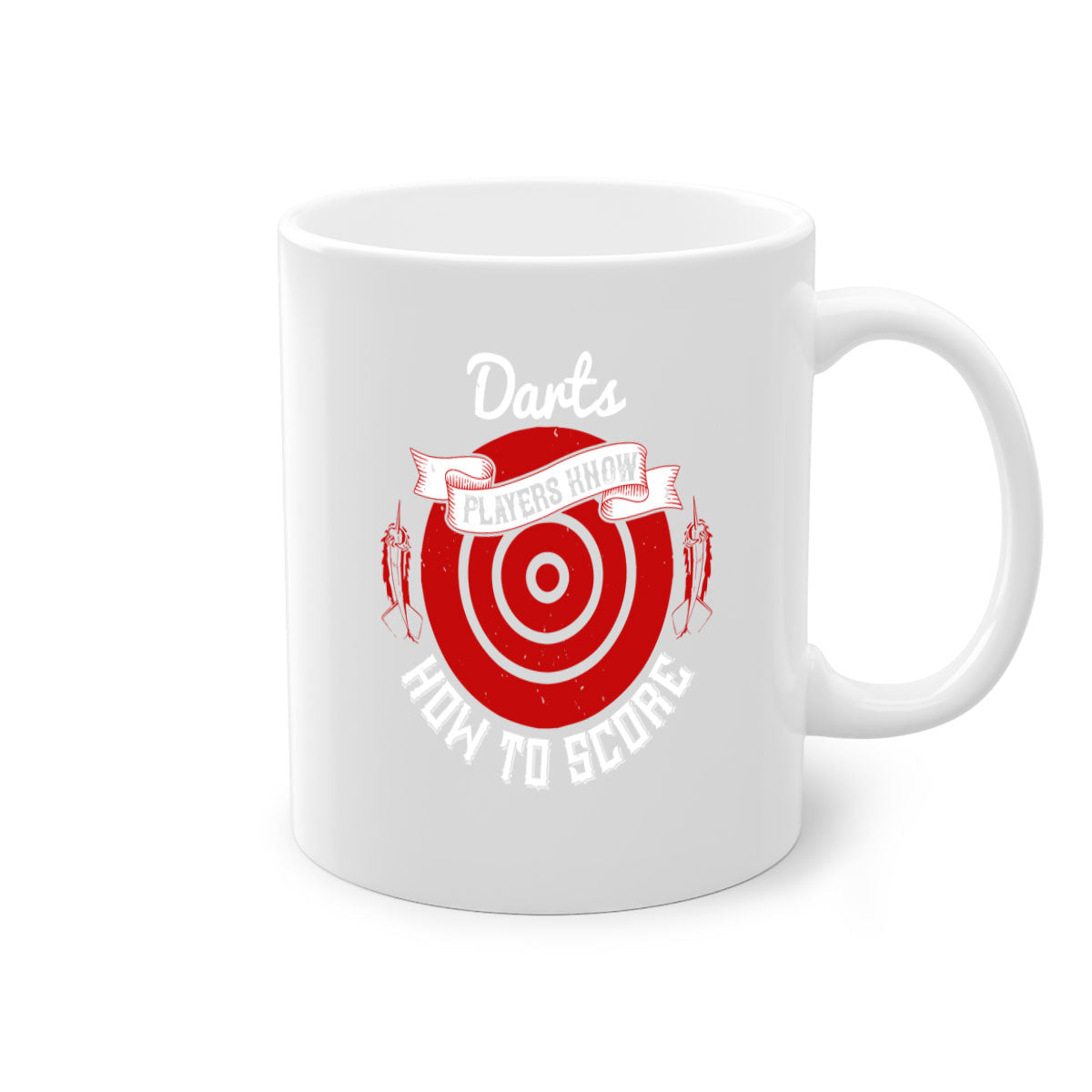 Darts players know how to score 2293# Mug with colored handle and glossy finish, available in multiple colors.