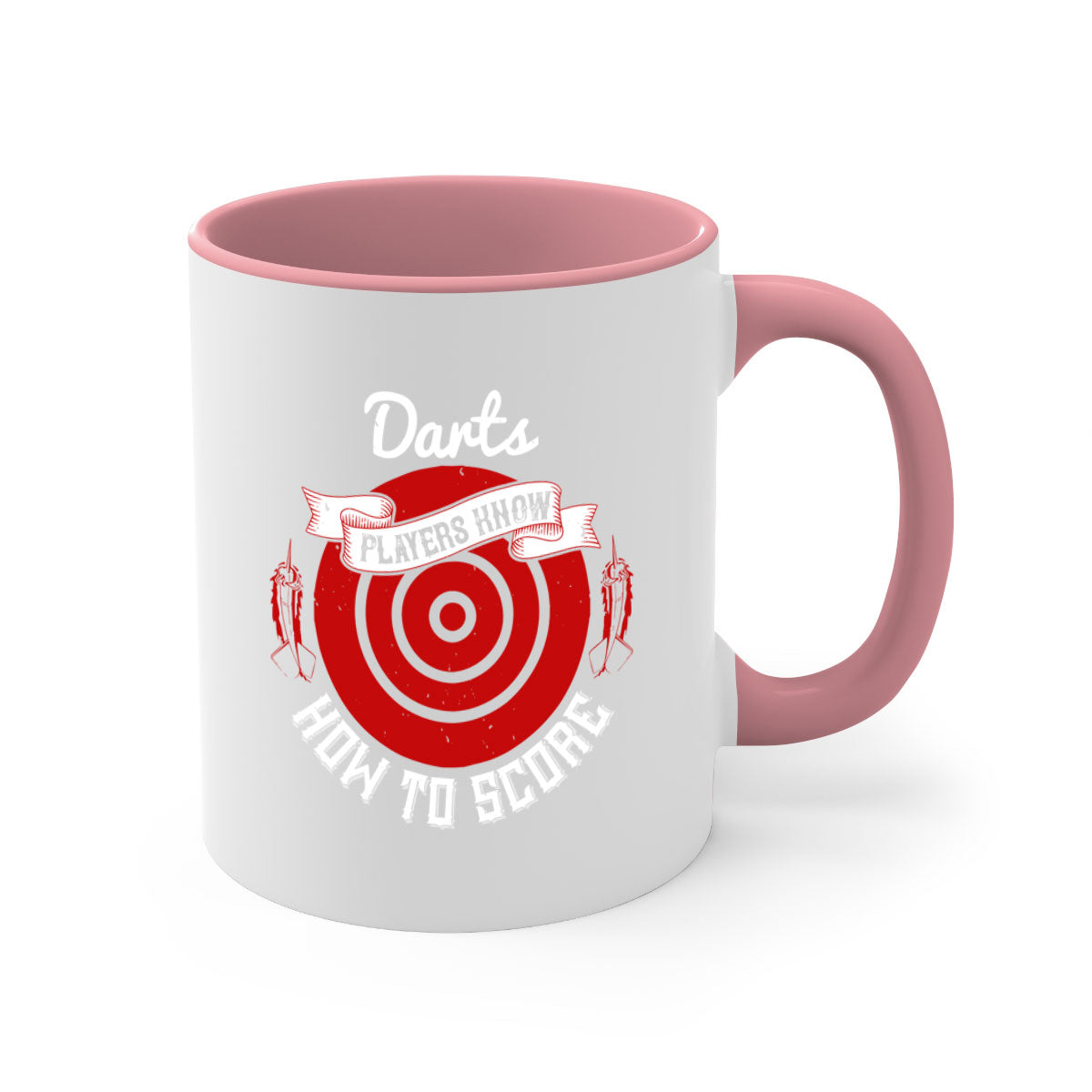 Darts players know how to score 2293# Mug with colored handle and glossy finish, available in multiple colors.