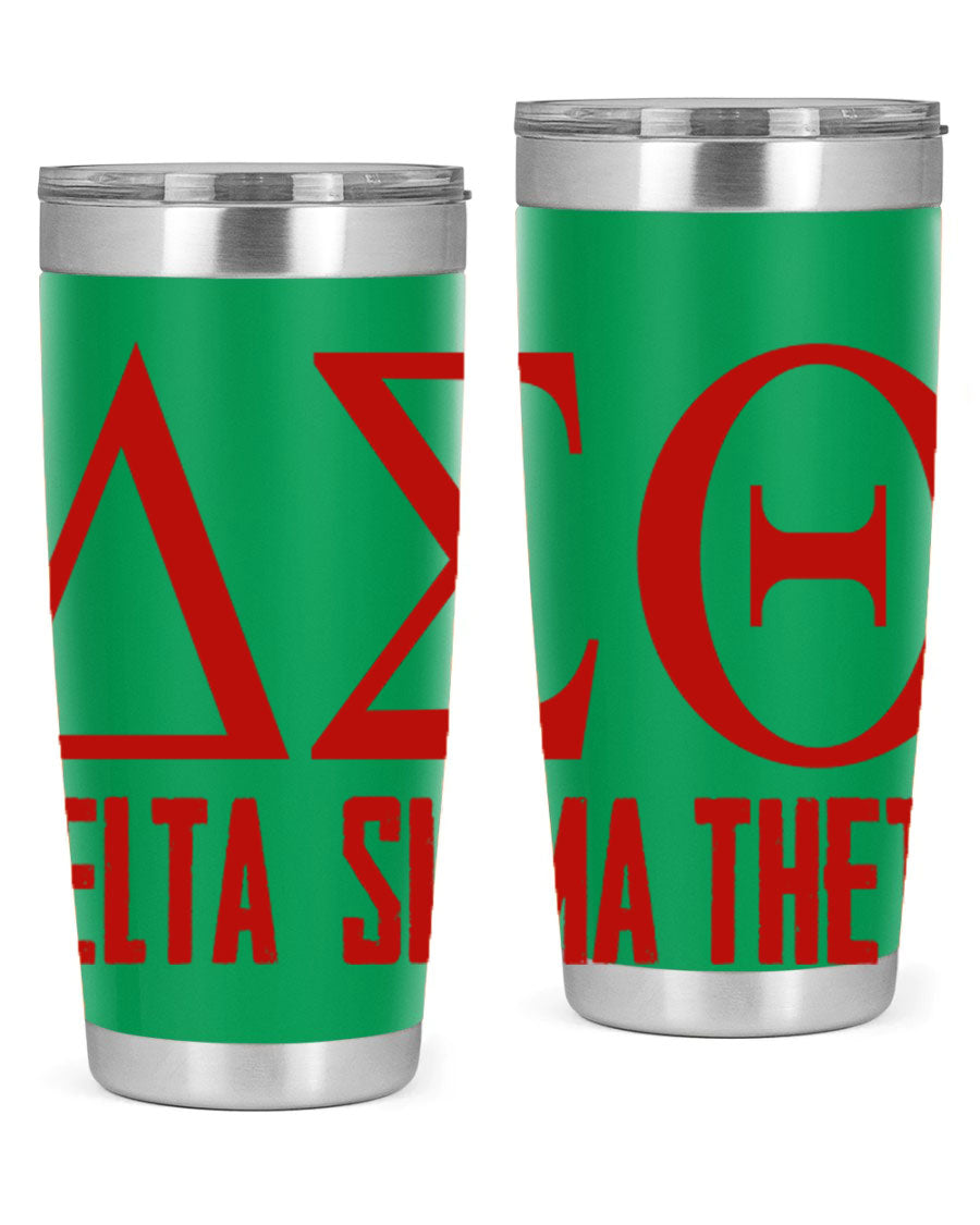 Delta Sigma Theta Cotton Tank featuring bold black phrases, perfect for showcasing sorority pride.