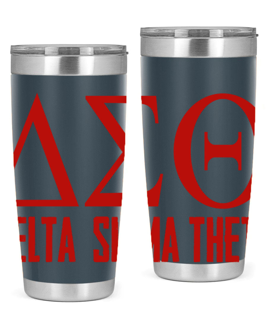 Delta Sigma Theta Cotton Tank featuring bold black phrases, perfect for showcasing sorority pride.