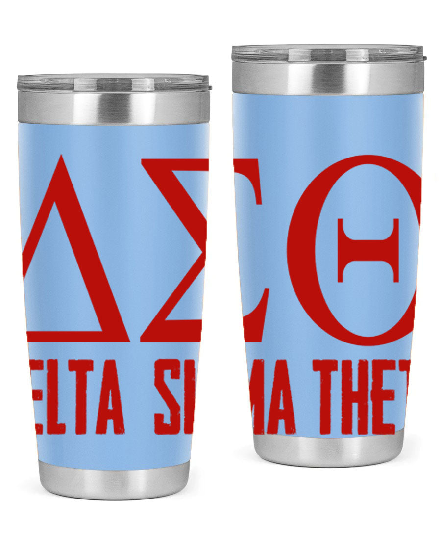 Delta Sigma Theta Cotton Tank featuring bold black phrases, perfect for showcasing sorority pride.