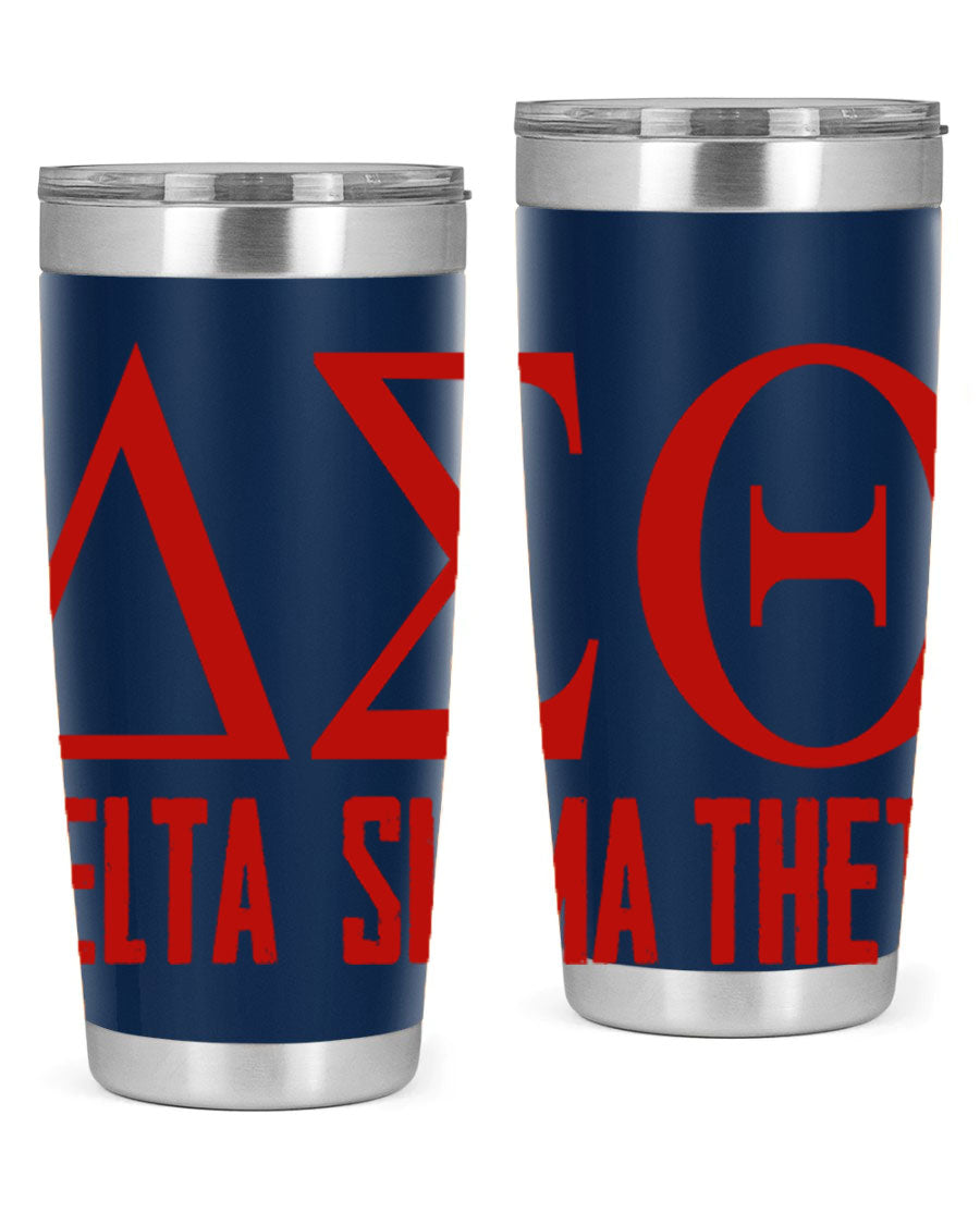 Delta Sigma Theta Cotton Tank featuring bold black phrases, perfect for showcasing sorority pride.