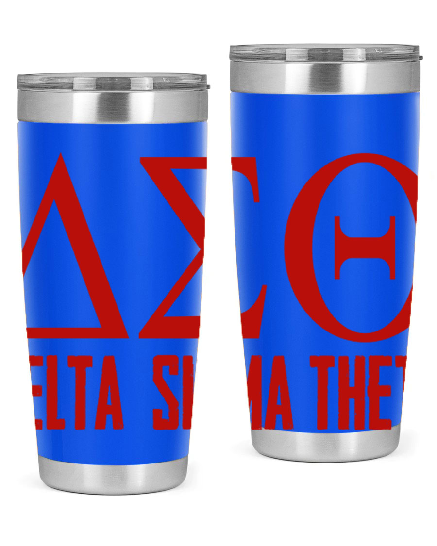 Delta Sigma Theta Cotton Tank featuring bold black phrases, perfect for showcasing sorority pride.