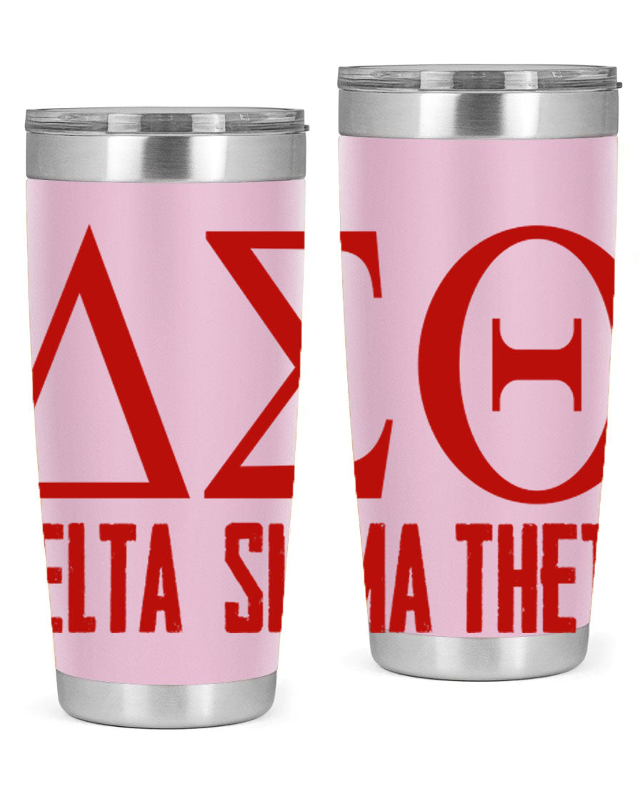 Delta Sigma Theta Cotton Tank featuring bold black phrases, perfect for showcasing sorority pride.