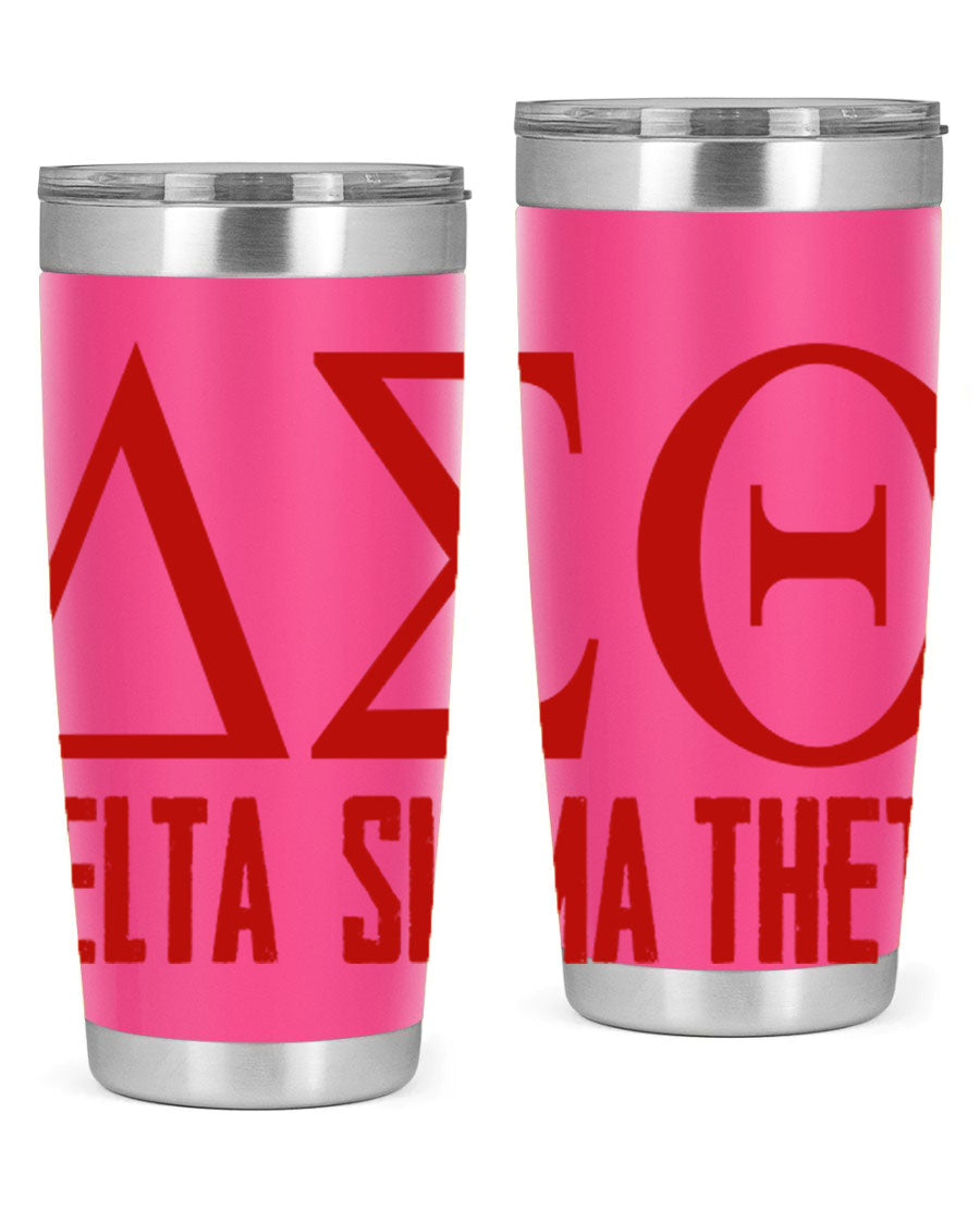 Delta Sigma Theta Cotton Tank featuring bold black phrases, perfect for showcasing sorority pride.