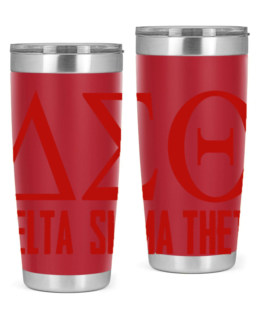 Delta Sigma Theta Cotton Tank featuring bold black phrases, perfect for showcasing sorority pride.