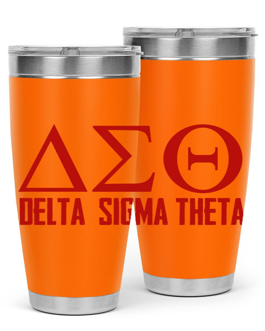 Delta Sigma Theta Cotton Tank featuring bold black phrases, perfect for showcasing sorority pride.