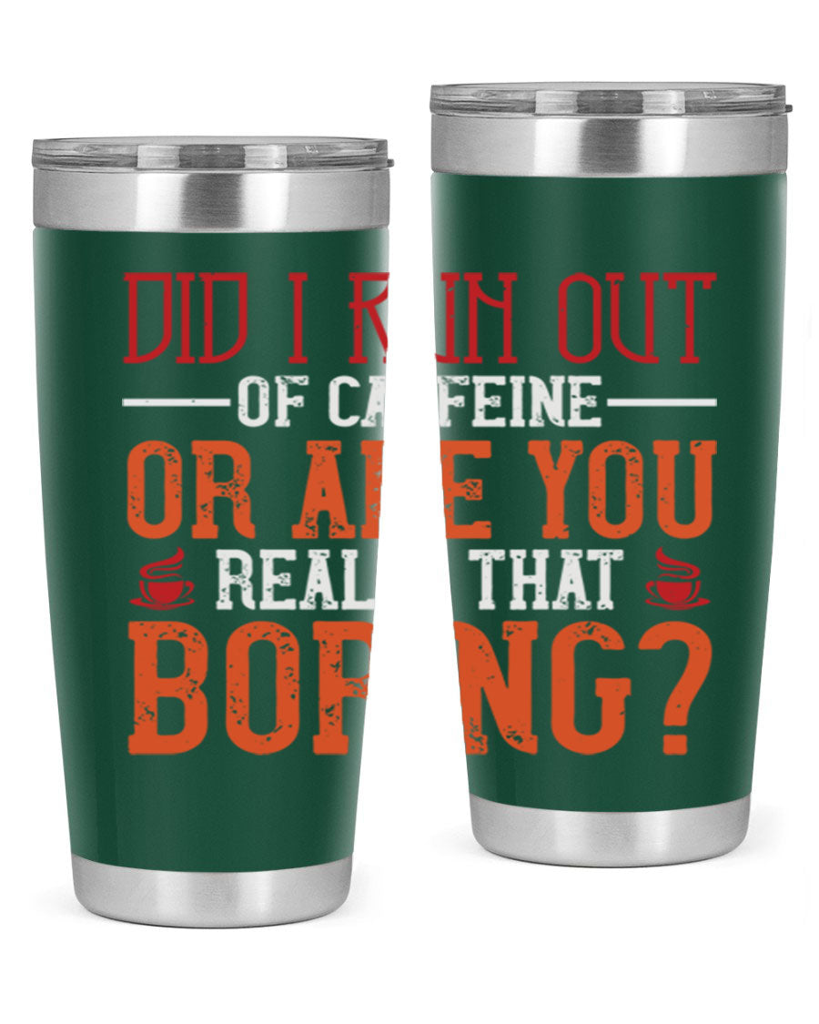 20oz and 30oz stainless steel tumblers with humorous design, perfect for hot and cold beverages.