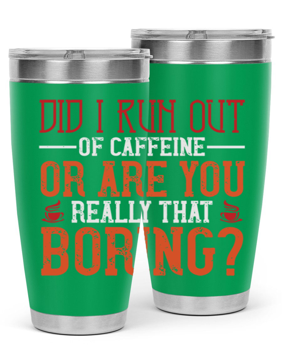 20oz and 30oz stainless steel tumblers with humorous design, perfect for hot and cold beverages.