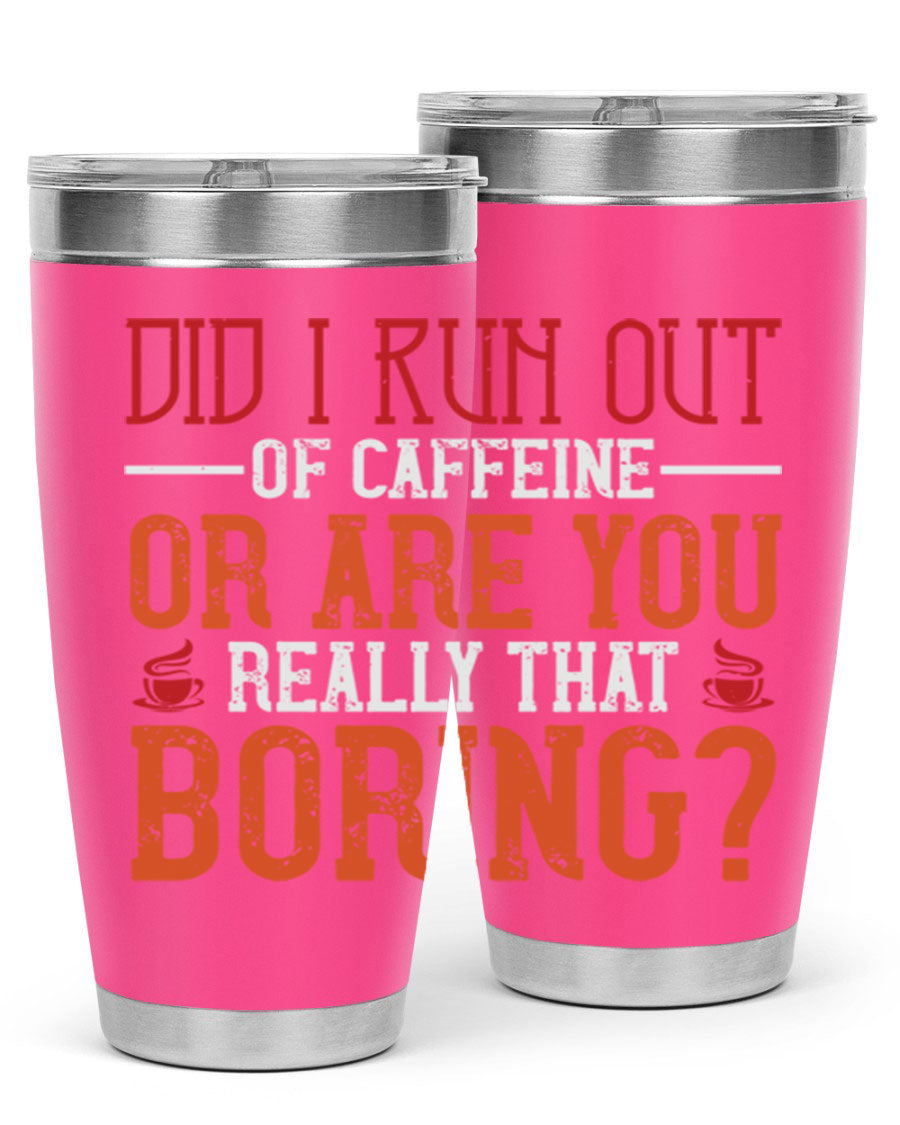 20oz and 30oz stainless steel tumblers with humorous design, perfect for hot and cold beverages.