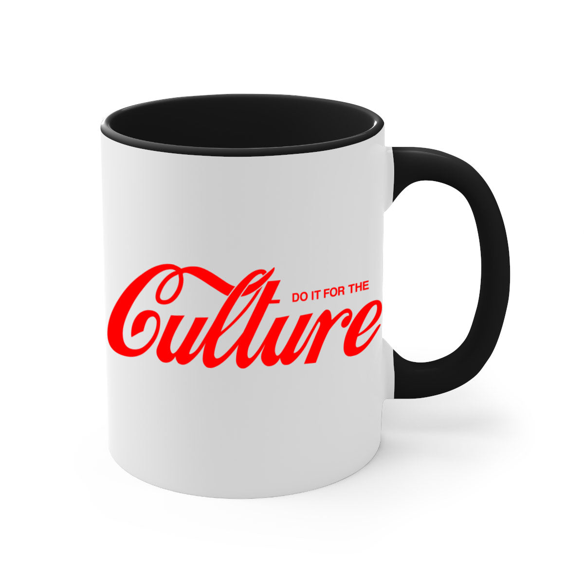 Do It For The Culture 171# Mug featuring a glossy finish, colored handle, and interior, available in multiple colors.