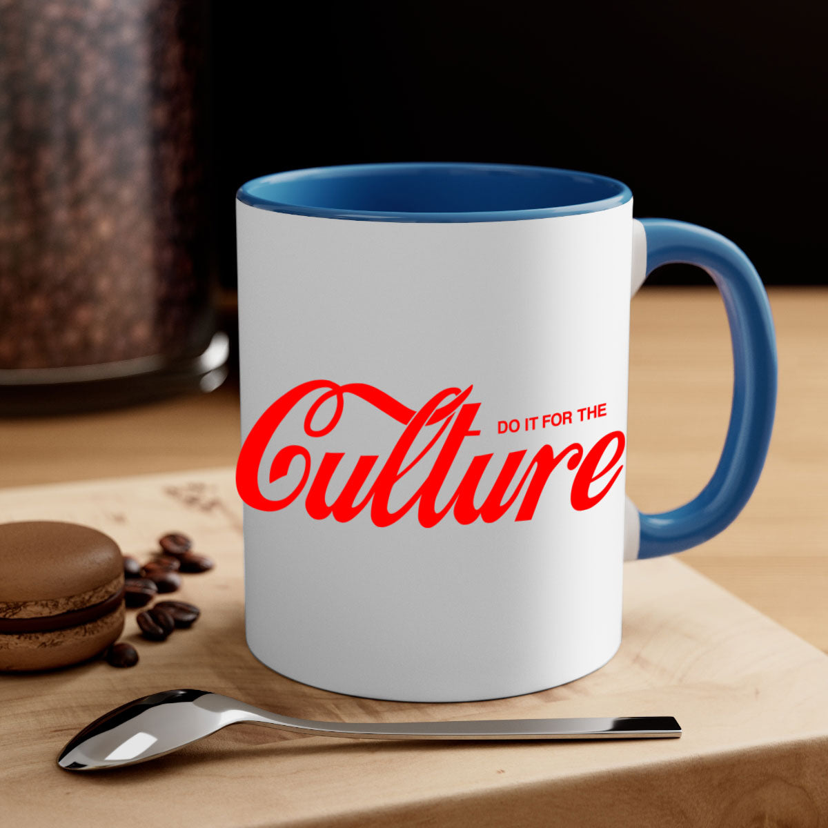 Do It For The Culture 171# Mug featuring a glossy finish, colored handle, and interior, available in multiple colors.