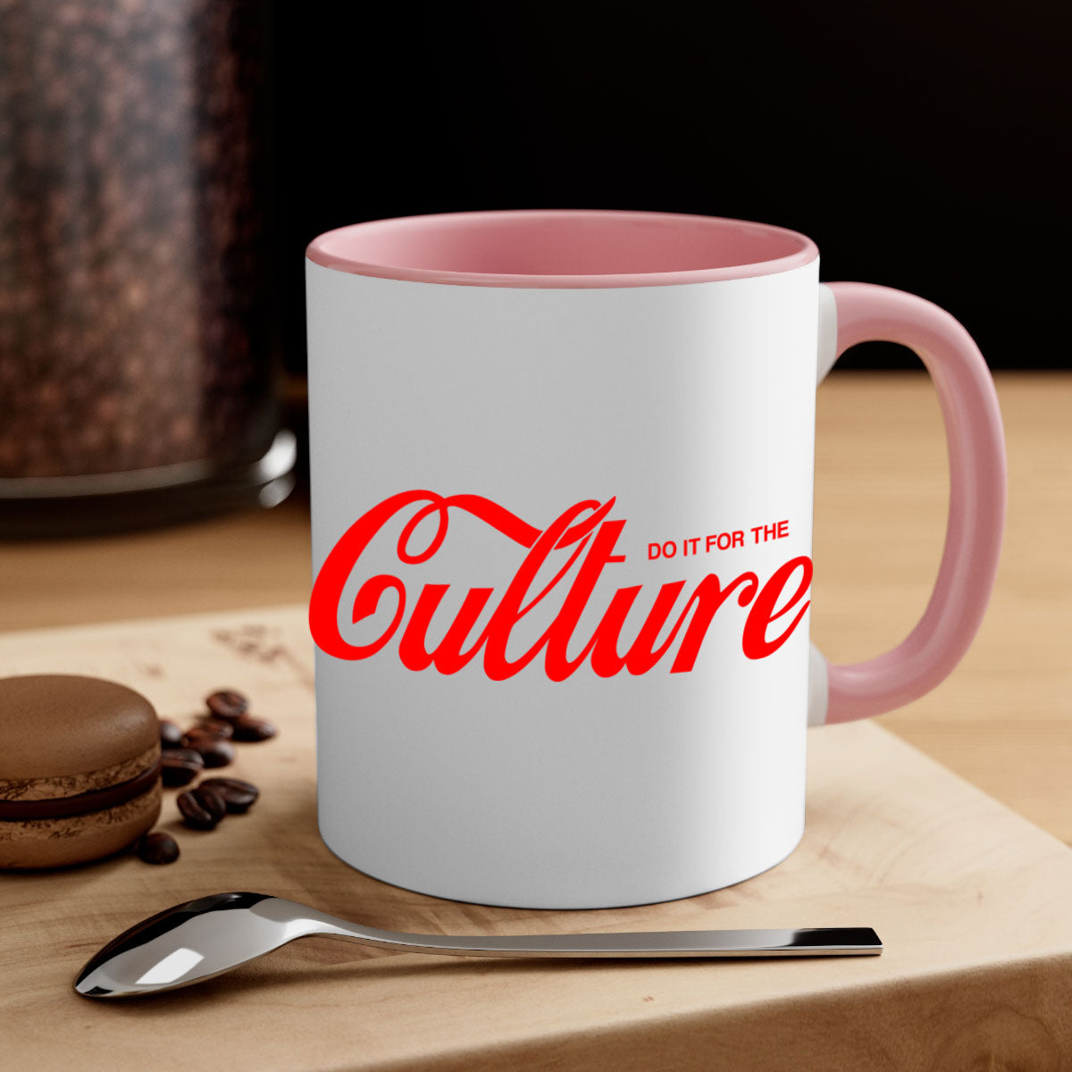 Do It For The Culture 171# Mug featuring a glossy finish, colored handle, and interior, available in multiple colors.