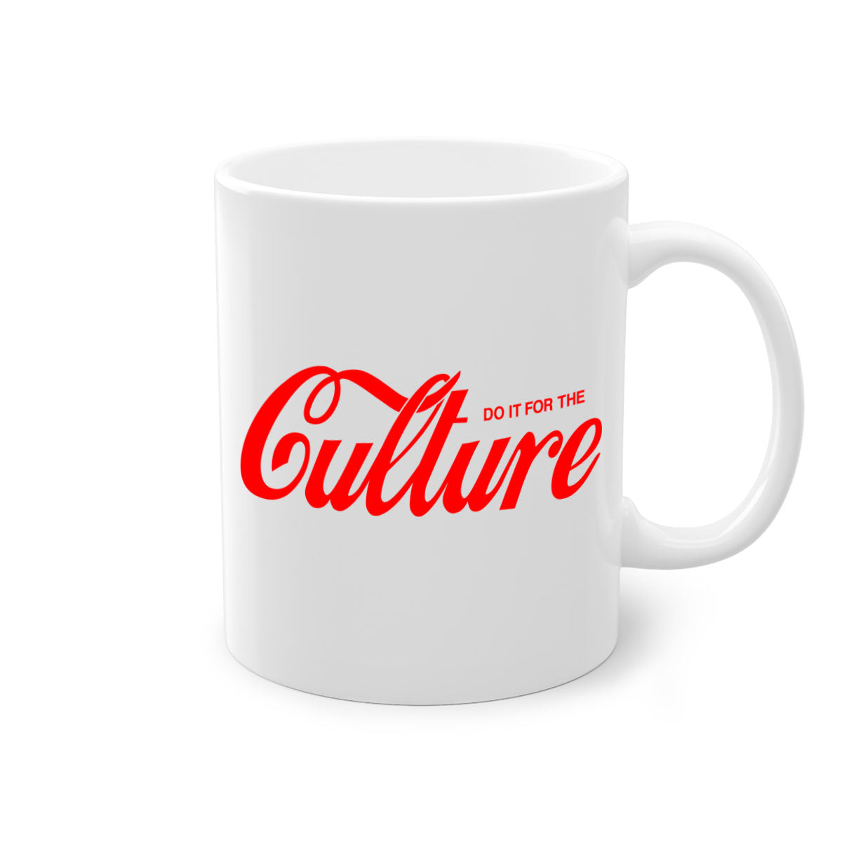 Do It For The Culture 171# Mug featuring a glossy finish, colored handle, and interior, available in multiple colors.