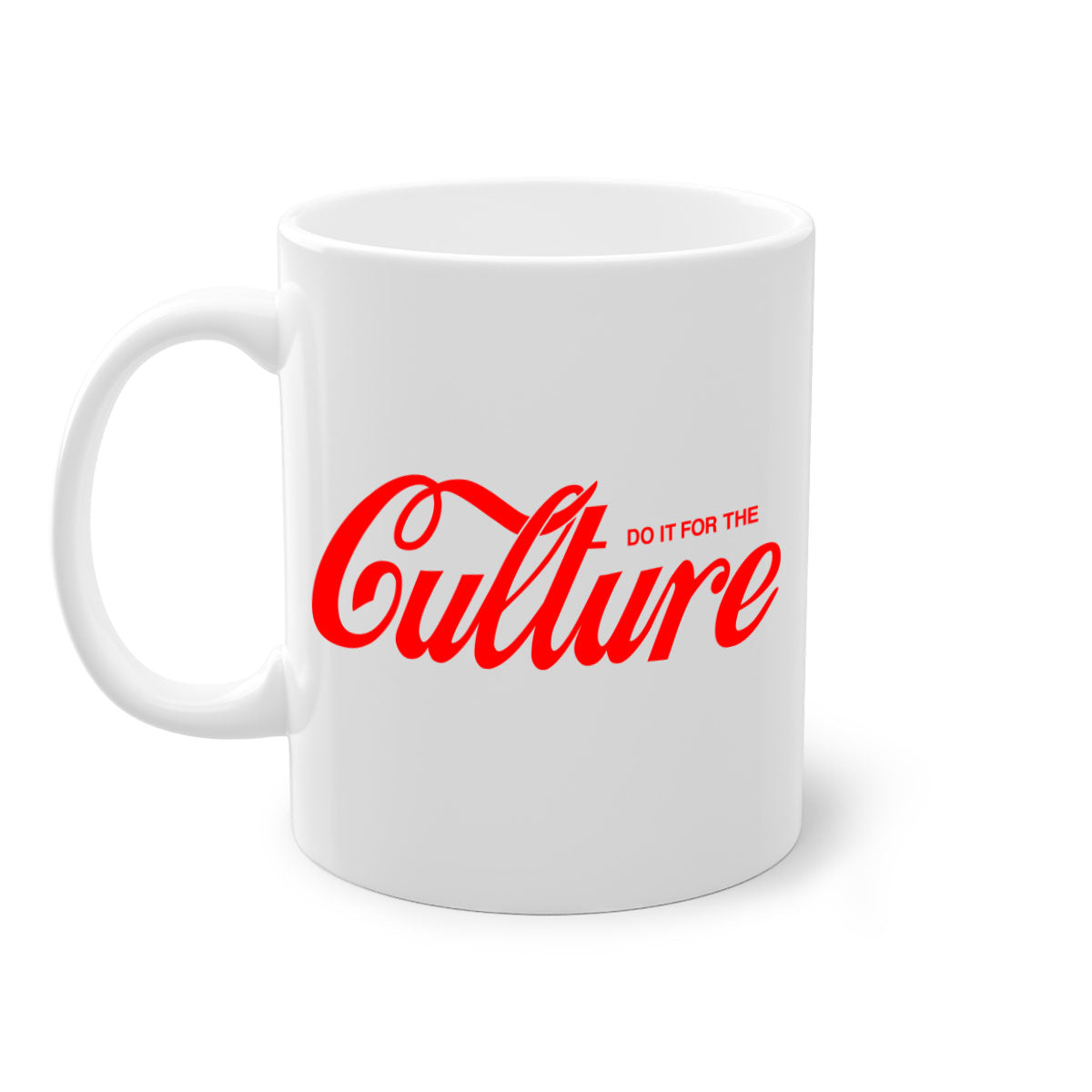 Do It For The Culture 171# Mug featuring a glossy finish, colored handle, and interior, available in multiple colors.