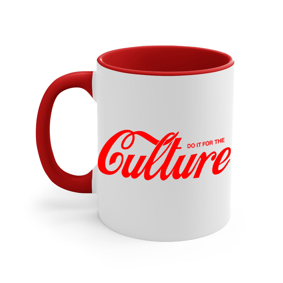 Do It For The Culture 171# Mug featuring a glossy finish, colored handle, and interior, available in multiple colors.