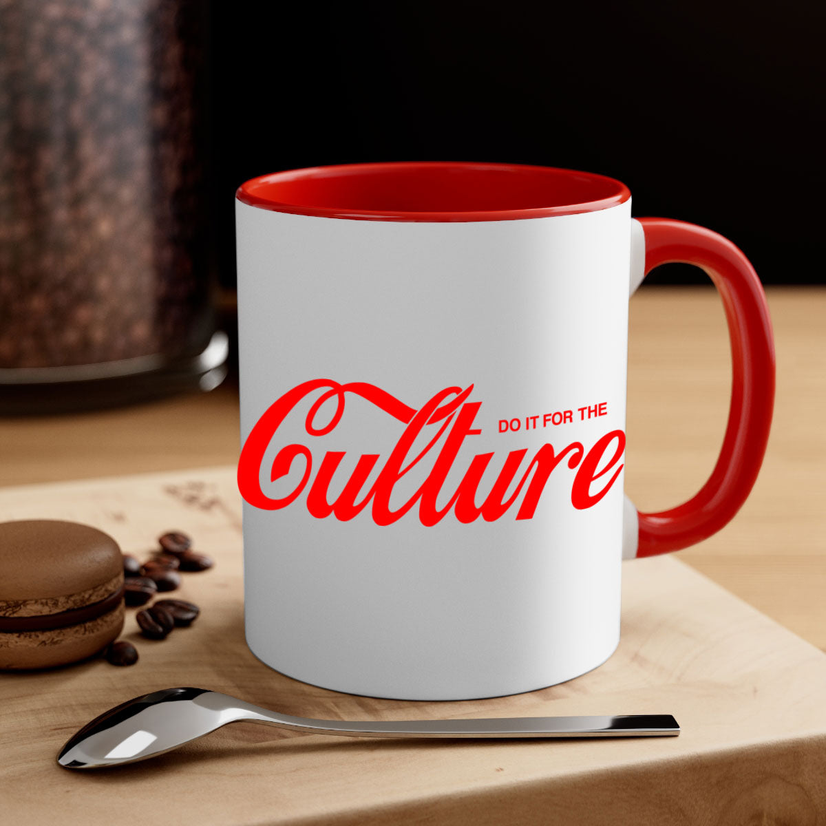 Do It For The Culture 171# Mug featuring a glossy finish, colored handle, and interior, available in multiple colors.