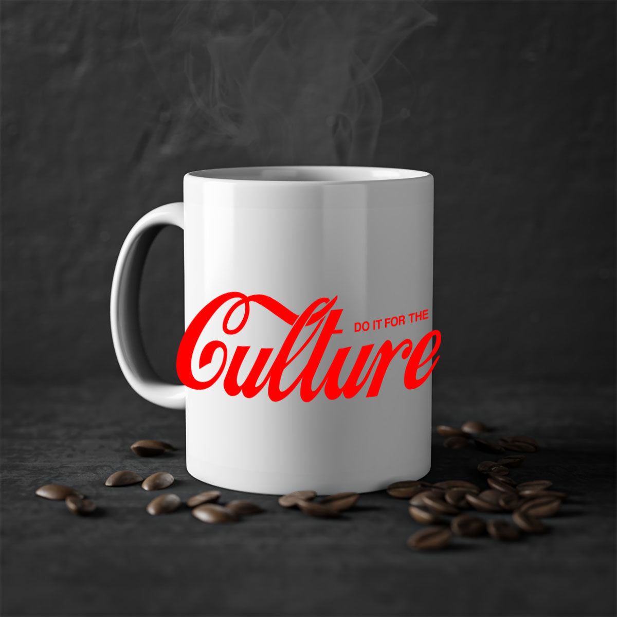 Do It For The Culture 171# Mug featuring a glossy finish, colored handle, and interior, available in multiple colors.