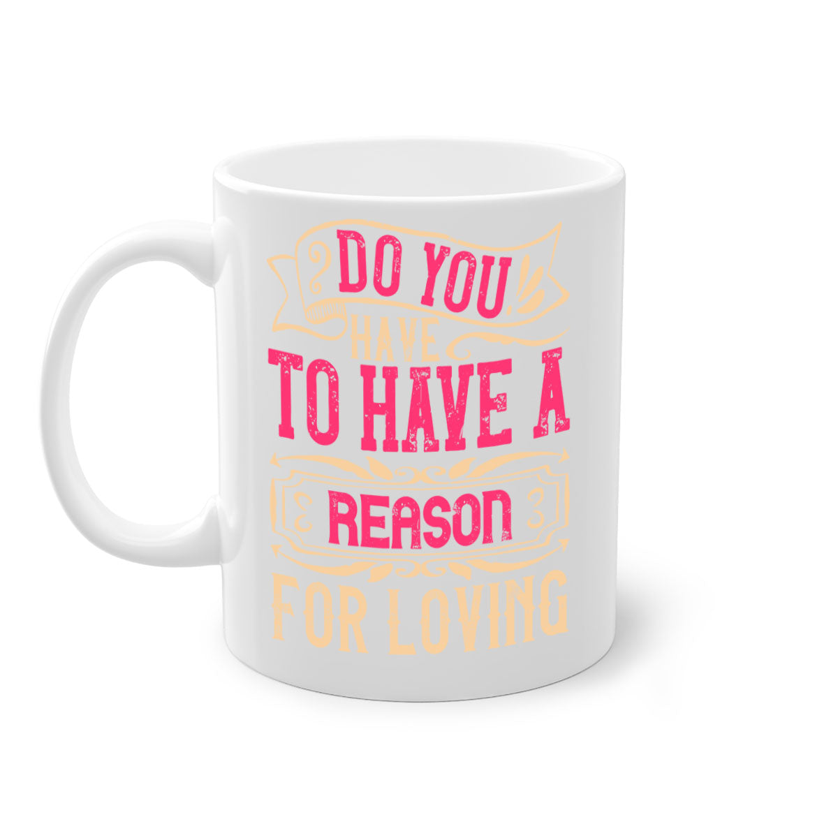 A stylish two-tone ceramic coffee mug with a colored handle and glossy finish, perfect for coffee, tea, or any beverage.