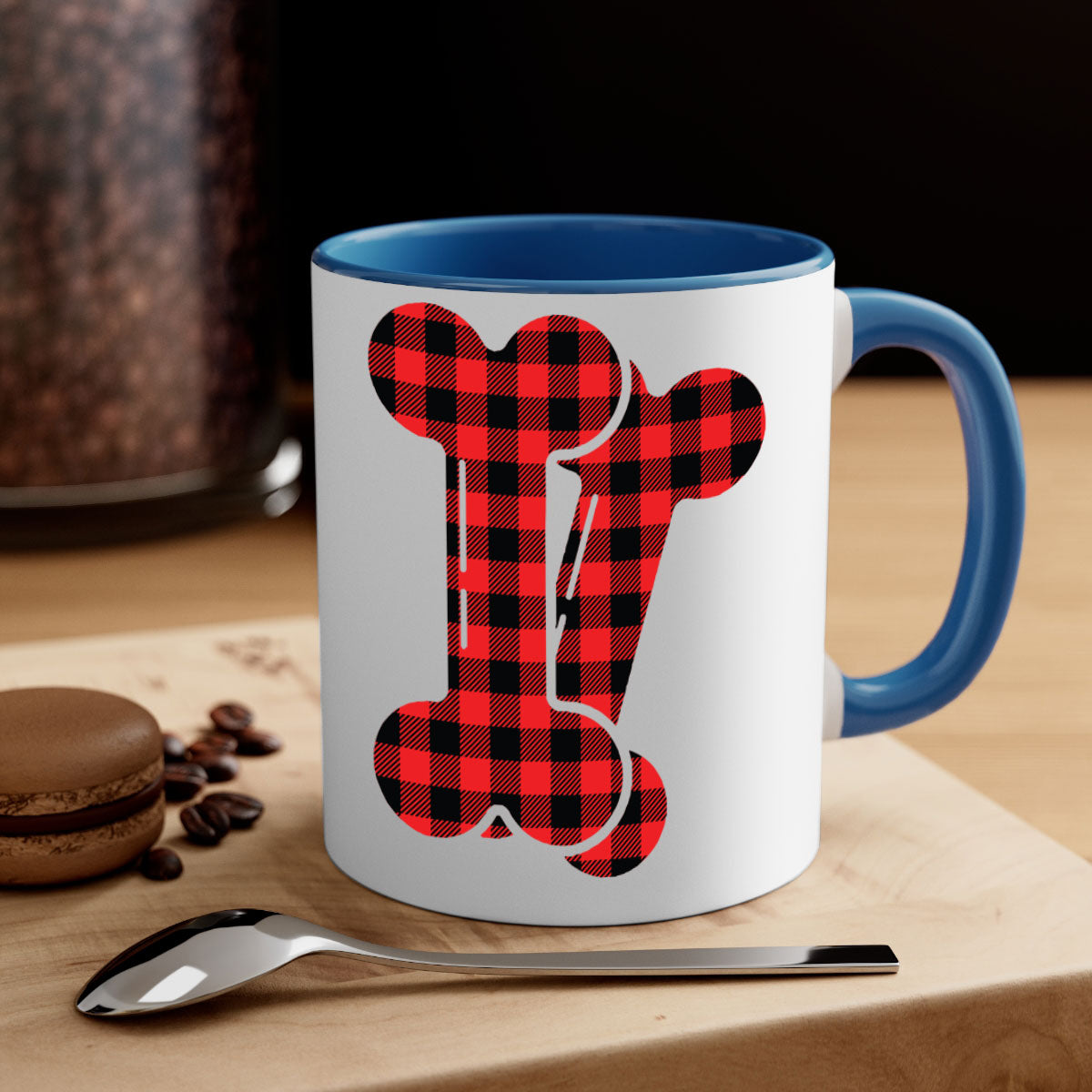 Dog bons Style 102# Mug featuring a glossy finish, colored handle, and interior in five vibrant colors.