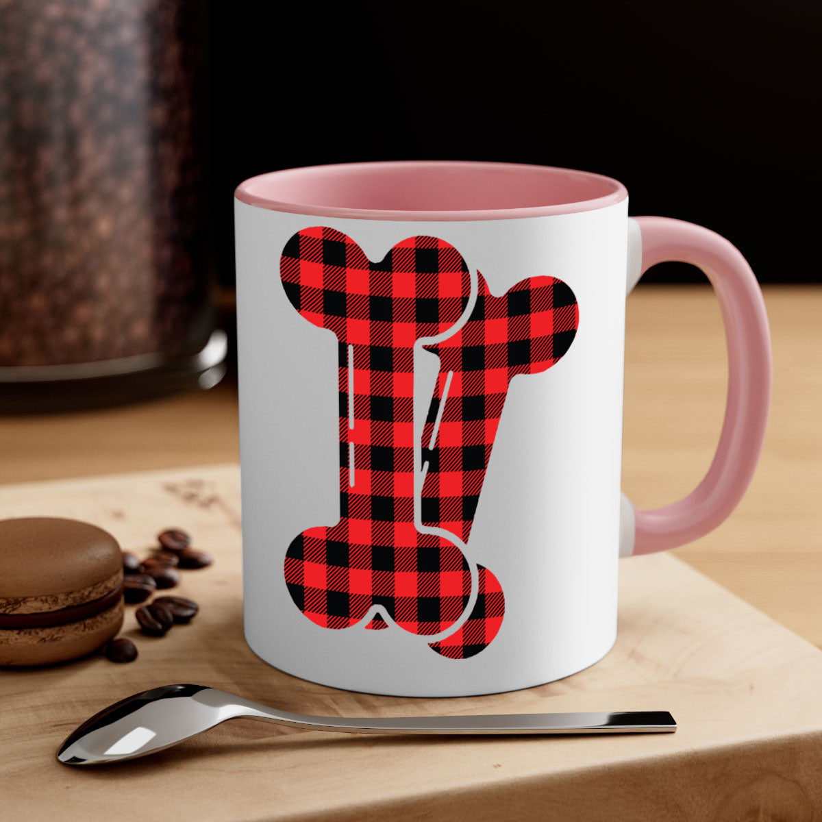 Dog bons Style 102# Mug featuring a glossy finish, colored handle, and interior in five vibrant colors.