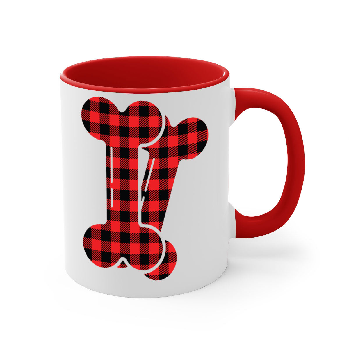 Dog bons Style 102# Mug featuring a glossy finish, colored handle, and interior in five vibrant colors.