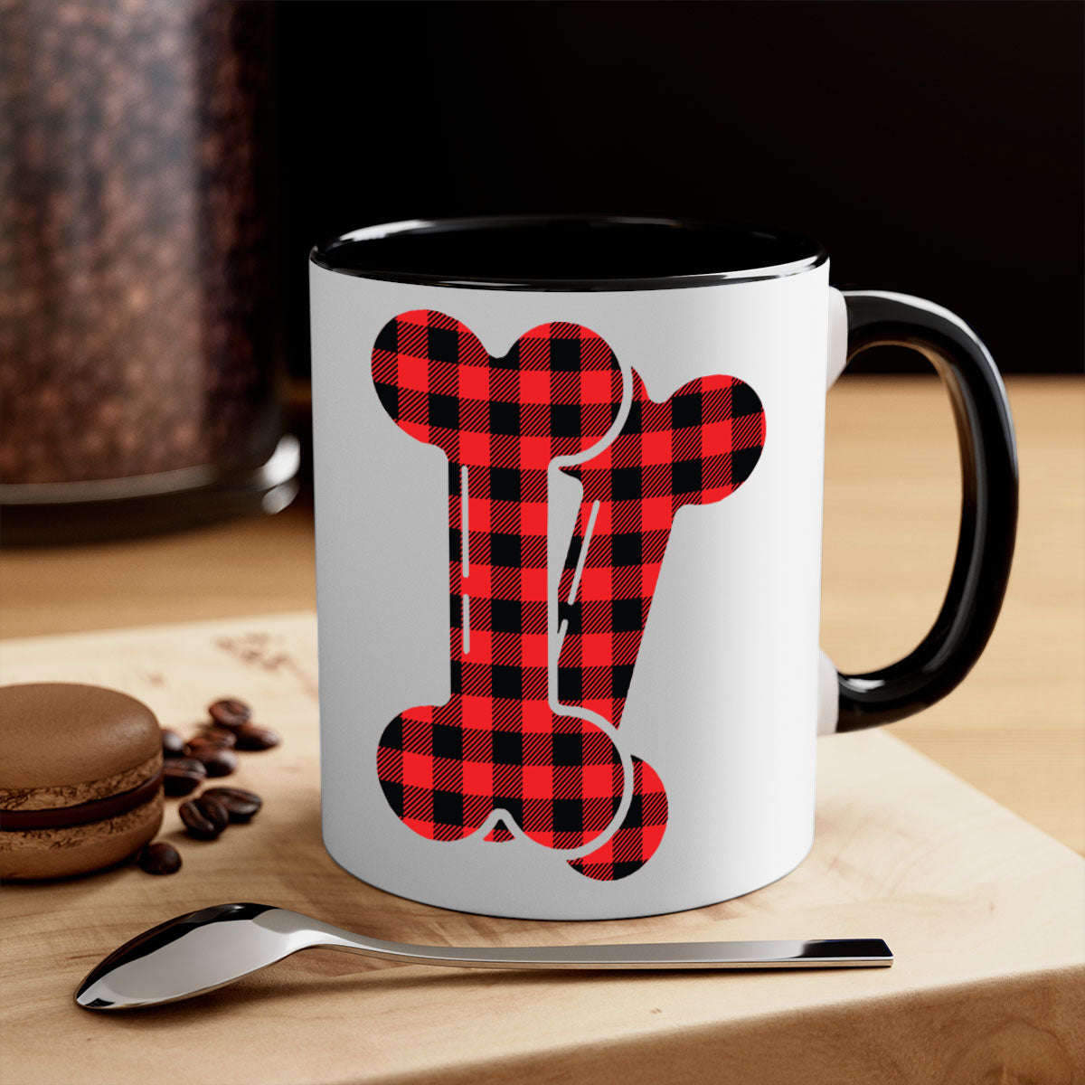 Dog bons Style 102# Mug featuring a glossy finish, colored handle, and interior in five vibrant colors.