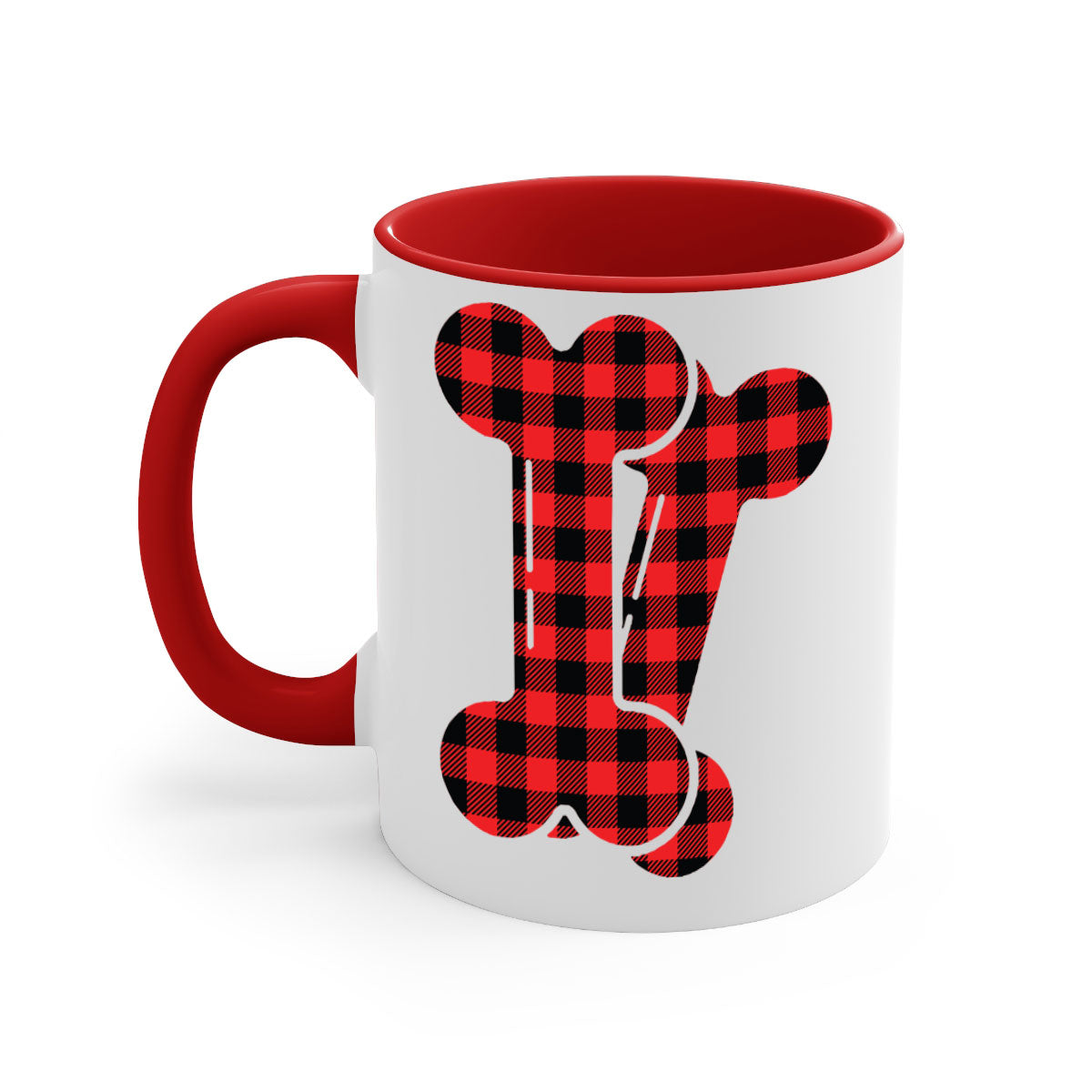 Dog bons Style 102# Mug featuring a glossy finish, colored handle, and interior in five vibrant colors.