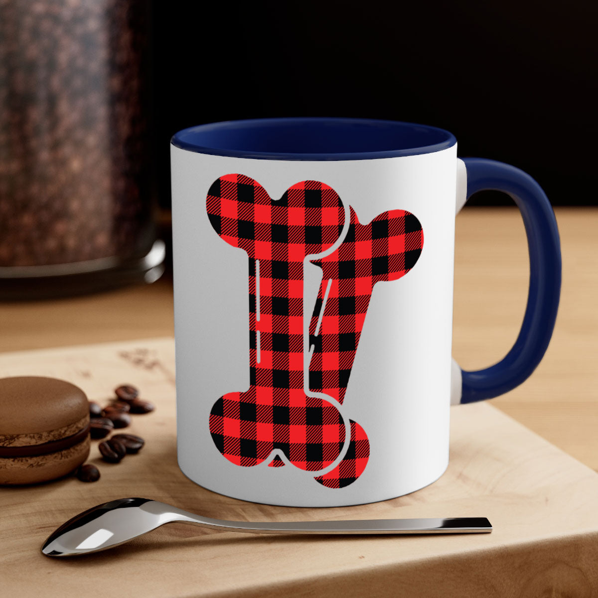 Dog bons Style 102# Mug featuring a glossy finish, colored handle, and interior in five vibrant colors.