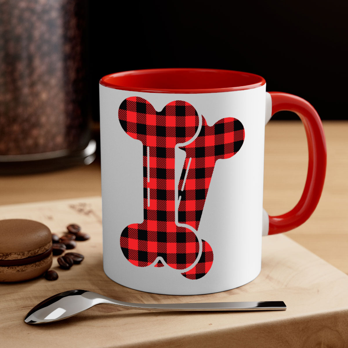 Dog bons Style 102# Mug featuring a glossy finish, colored handle, and interior in five vibrant colors.