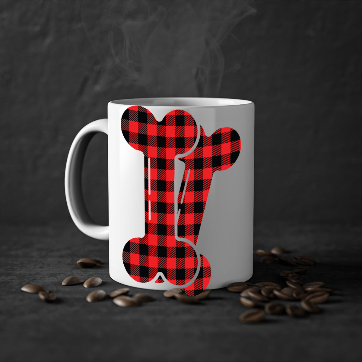 Dog bons Style 102# Mug featuring a glossy finish, colored handle, and interior in five vibrant colors.