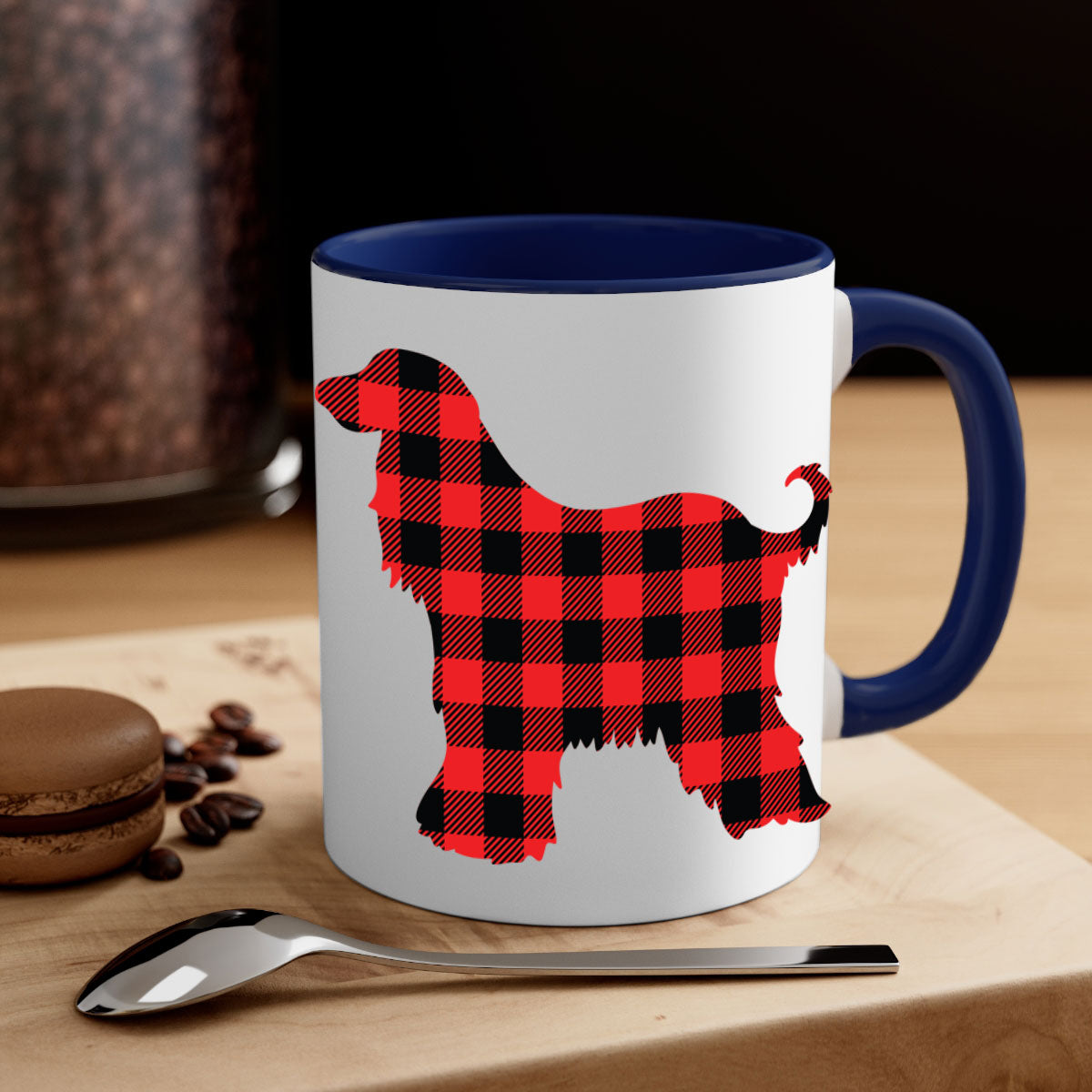 Dog Style 111# Mug featuring a glossy finish with a colored handle and interior, available in multiple colors.