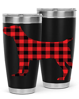 Dog Style 104# 20oz Tumbler made of stainless steel with a copper lining, featuring a press-in drink-thru lid, ideal for hot and cold beverages.