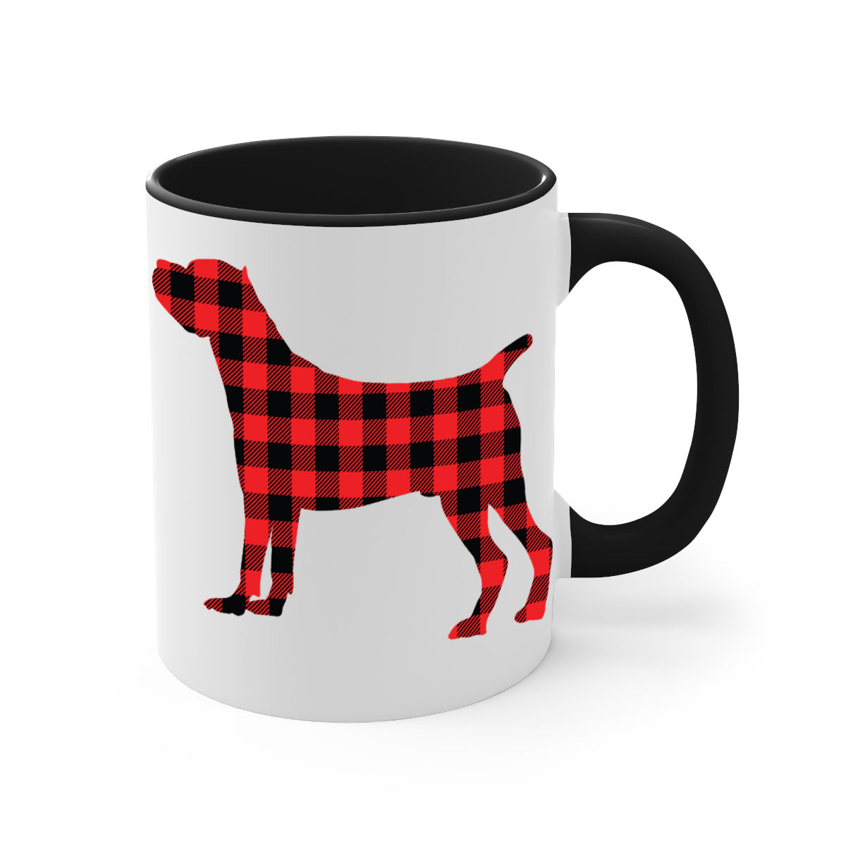 Dog Style 104# Mug featuring a glossy finish with a colored handle and interior, available in five vibrant colors.