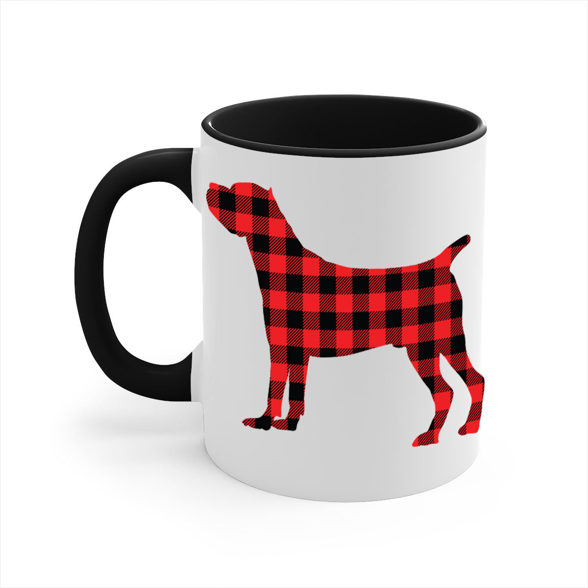 Dog Style 104# Mug featuring a glossy finish with a colored handle and interior, available in five vibrant colors.