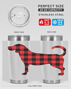 Dog Style 106# 20oz Tumbler featuring double wall vacuum insulation and a stylish design, perfect for hot and cold beverages.
